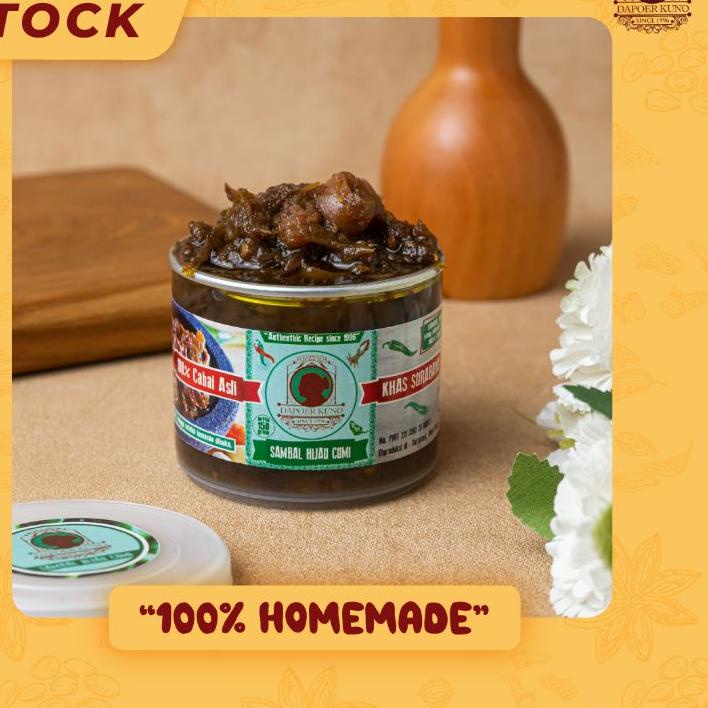 

Terbaru dan terlaris Sambal Hijau Cumi DAPOER KUNO grosir