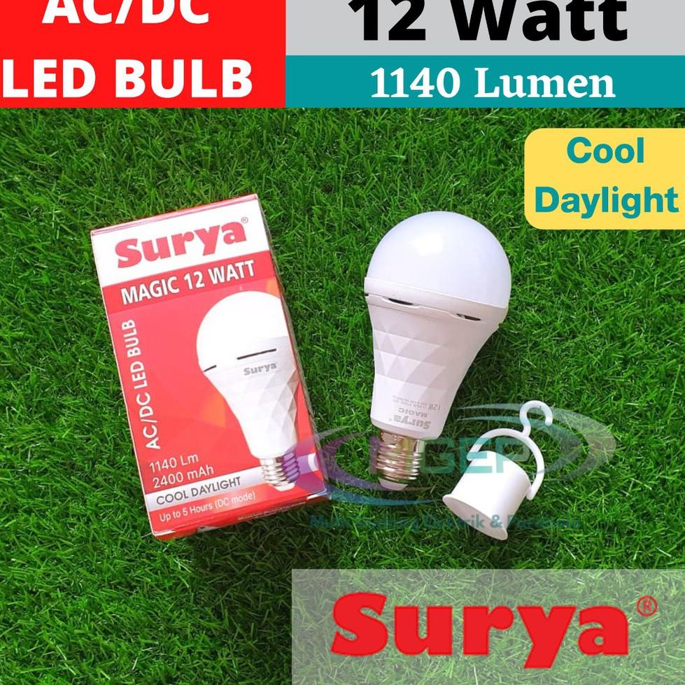 Lampu LED Surya Magic 12 watt Emergency Lamp 12 watt White "BCU.11De22ι"