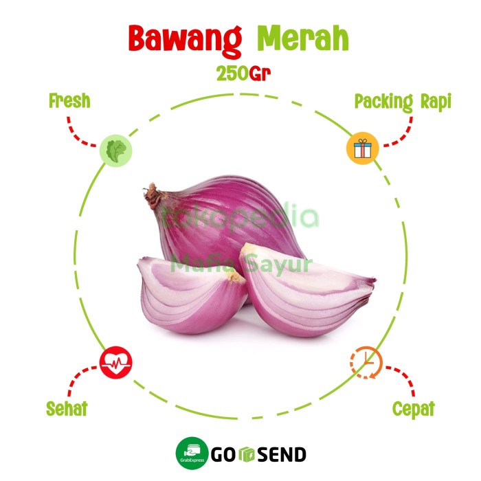 

BAWANG MERAH / ONION / FRESH VEGETABLE - 250gram