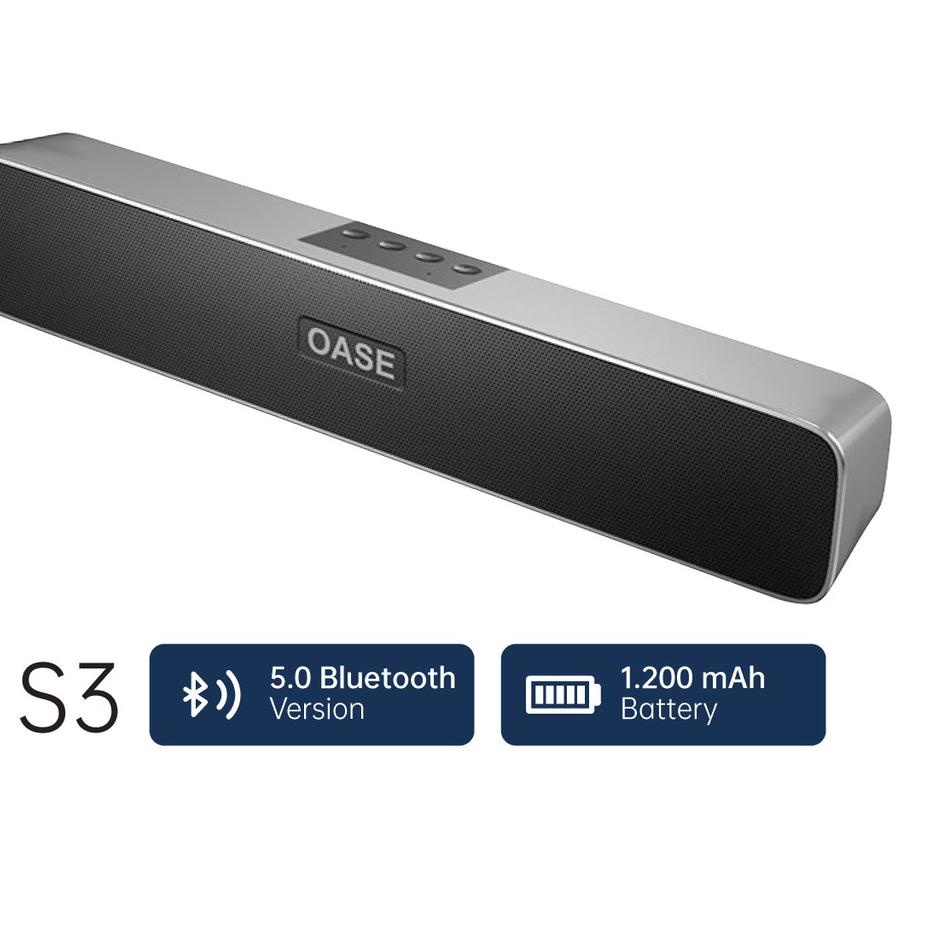 Stok Terbatas OASE S3 Bluetooth Portable Wireless Speaker