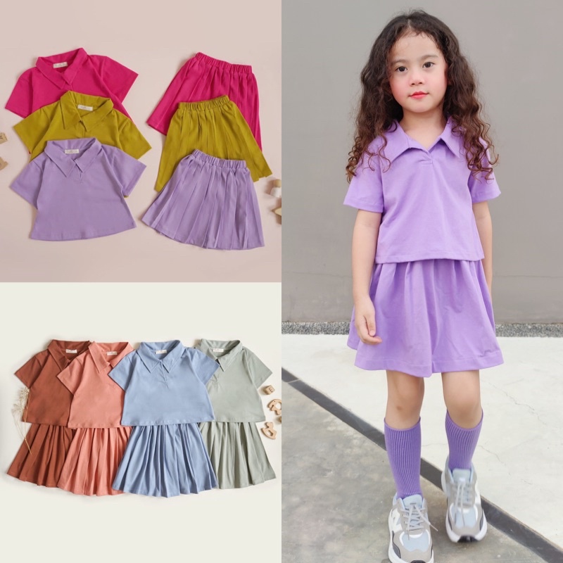 ZELLINE Set Kids Embassy - Setelan Rok Anak 1-4thn