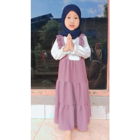 Gamis anak perempuan gamis ardin crinkle airflow