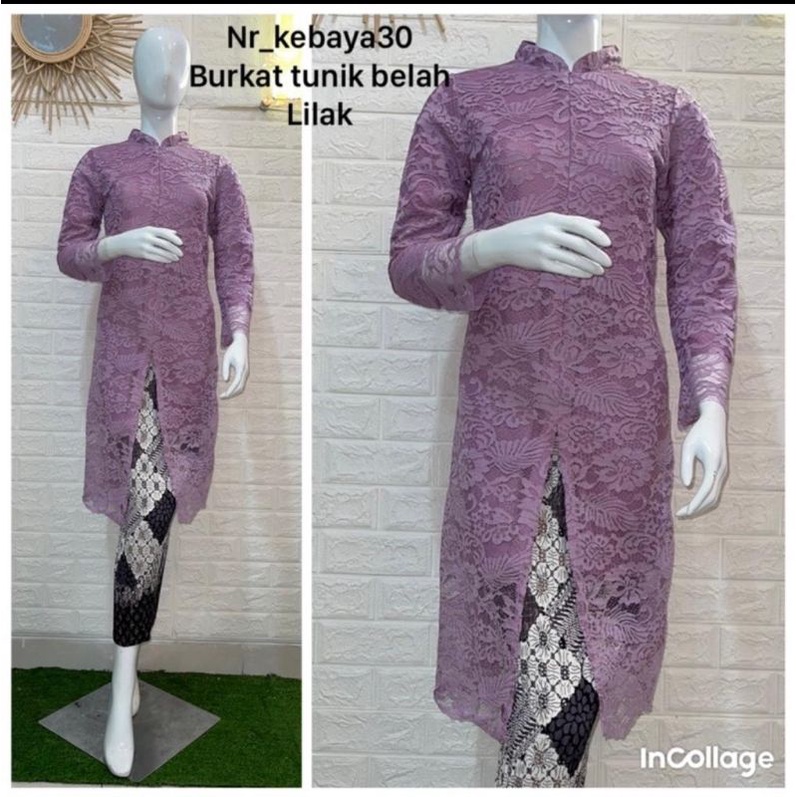 TUNIK BRUKAT RESLETING DEPAN // TUNIK KERAH SHANGHAI // KEBAYA MODERN // KEBAYA WISUDA // BAJU PESTA // By ASSYIFA