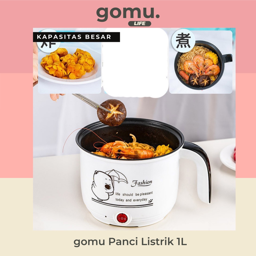 Panci Listrik Kukus Goreng 1L Stainless Steel Serbaguna Termurah Kapasitas Besar Termurah