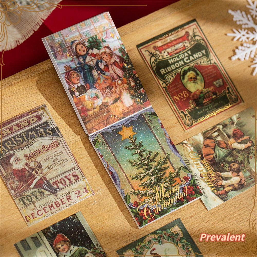 Preva 30pcs Stiker DIY Planners Natal Hajatan Alat Tulis Diary Merry Christmas Natal Stiker