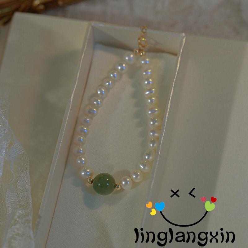 Llx-gelang Tangan Wanita Beruntung Vintage Mutiara Ladies Perhiasan Hadiah