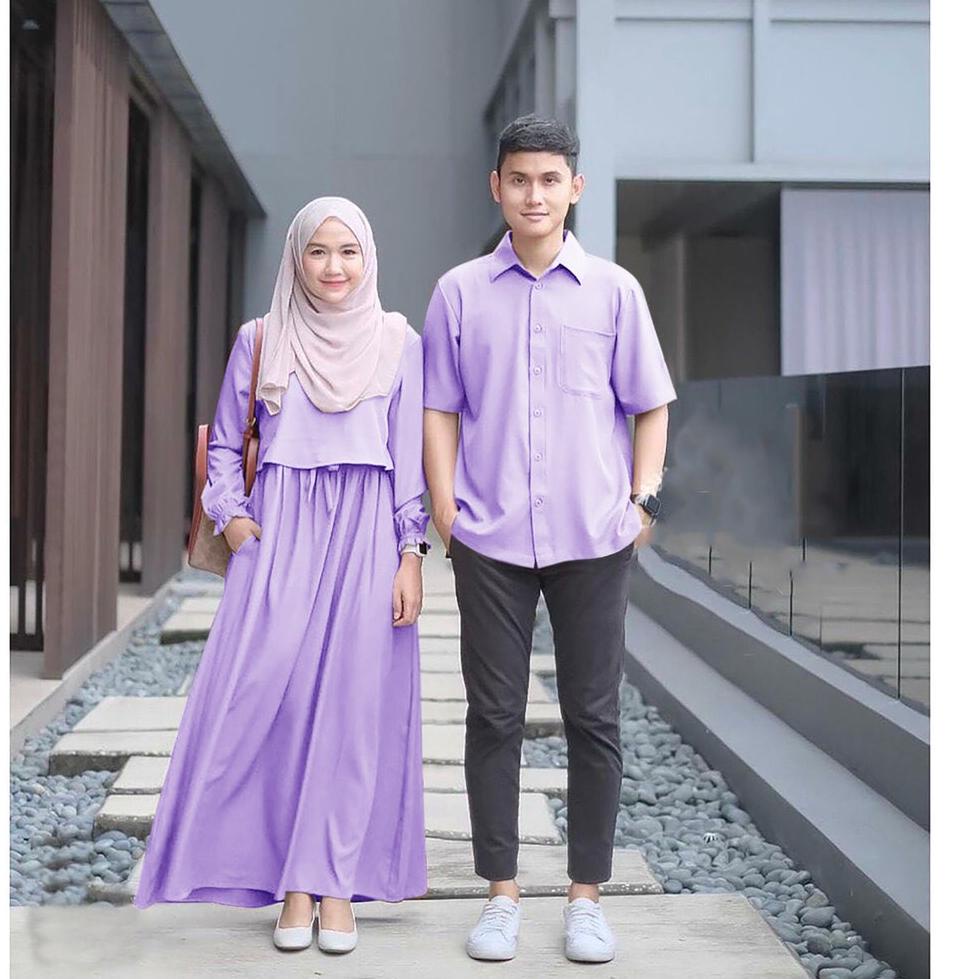 Nino Couple Gamis Dan Kemeja Fashion Muslim Wanita BJ "WRS.10De22ν"