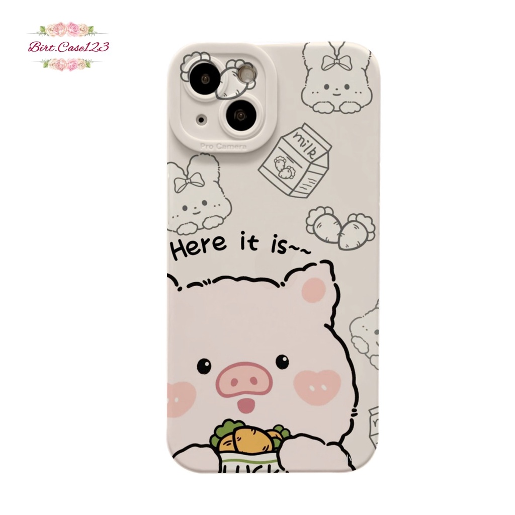 CUSTOM CASE SOFTCASE SILIKON PROCAMERA PIG CUSTOM VIVO Y12 Y16 Y12S Y20 Y21S Y91 Y91C V25 V25E Y22 Y35 BC6964