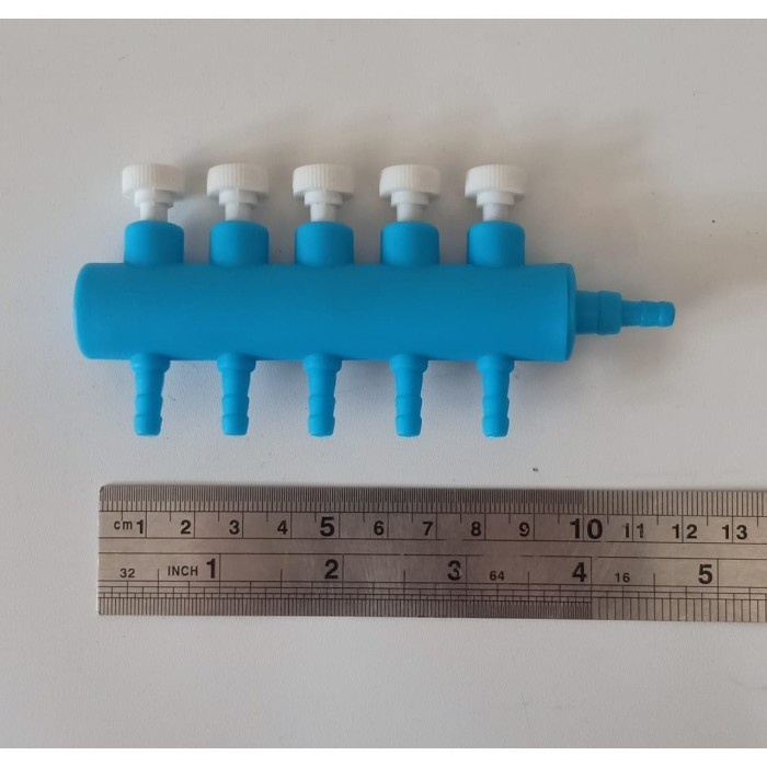 Kran Angin Aerator 5 Lubang Setelan Angin Pengatur Udara Aquarium STELAN ANGIN AERATOR