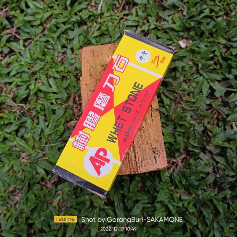 batu asah gold fish whet stone 15x5