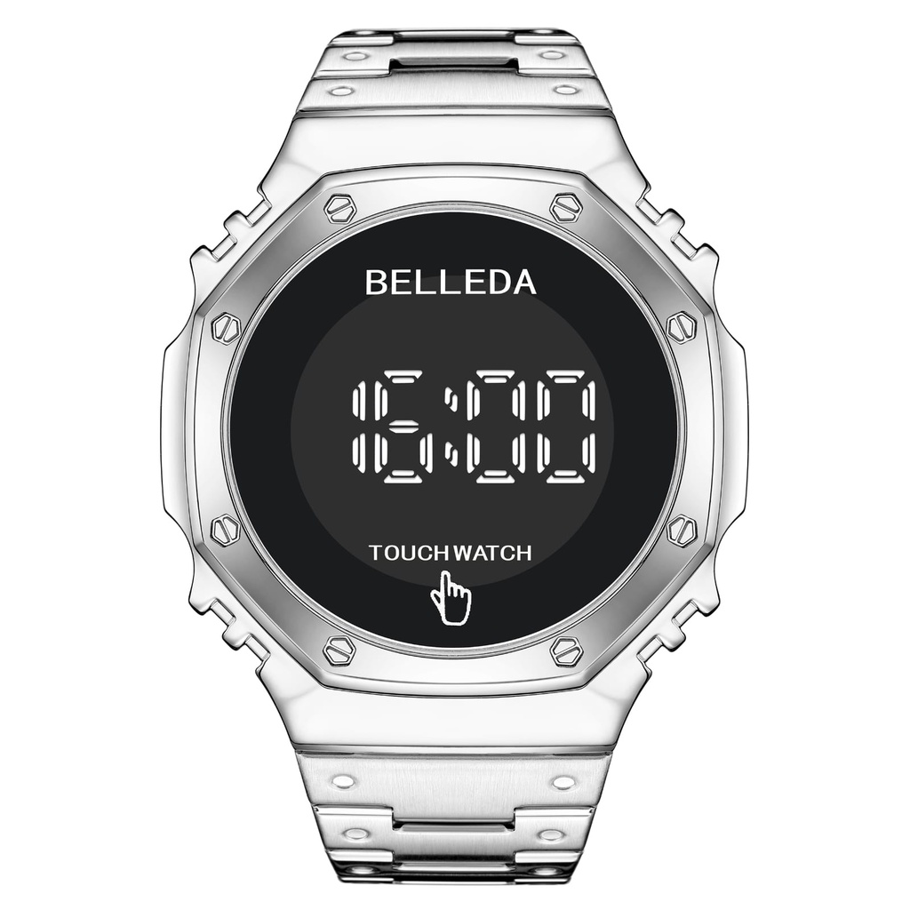 JAM TANGAN PRIA BELLEDA 9420 TOUCH SCREEN ORIGINAL ANTI AIR BERGARANSI JAM TANGAN PRIA DIGITAL RANTAI STAINESS STREEL WATER RESIST 30ATM