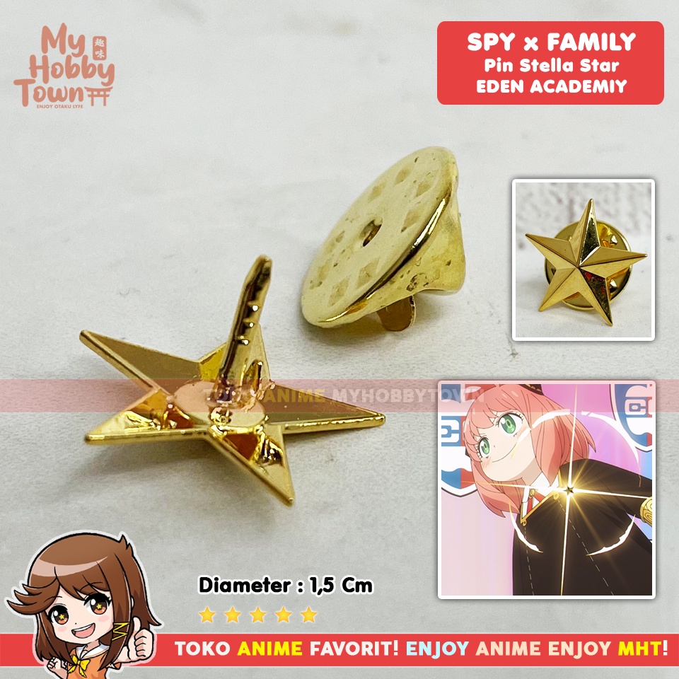 Pin Brooch Spy X Family Stella Star Eden Academy Anya Forger Damian Desmond Cosplay Anime