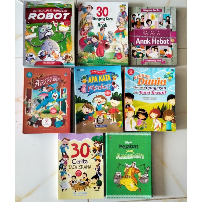 BUKU ANAK CERITA | 30 DONGENG SERU | 30 CERITA TATA KRAMA | ROBOT | KUMPULAN CERITA L