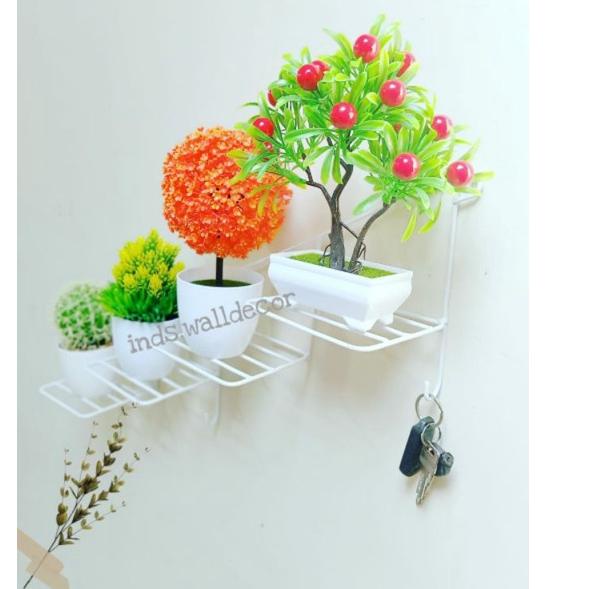 Recomended Rak Bunga Besi Unik Rak Tempel Dinding Rak Pot Bunga Besi Hiasan Dinding Minimalis Pajang