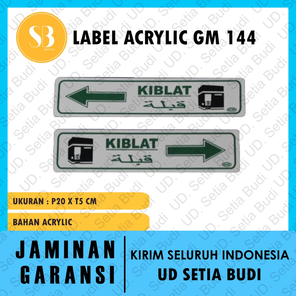 Label GM Kecil Kiblat LK 144