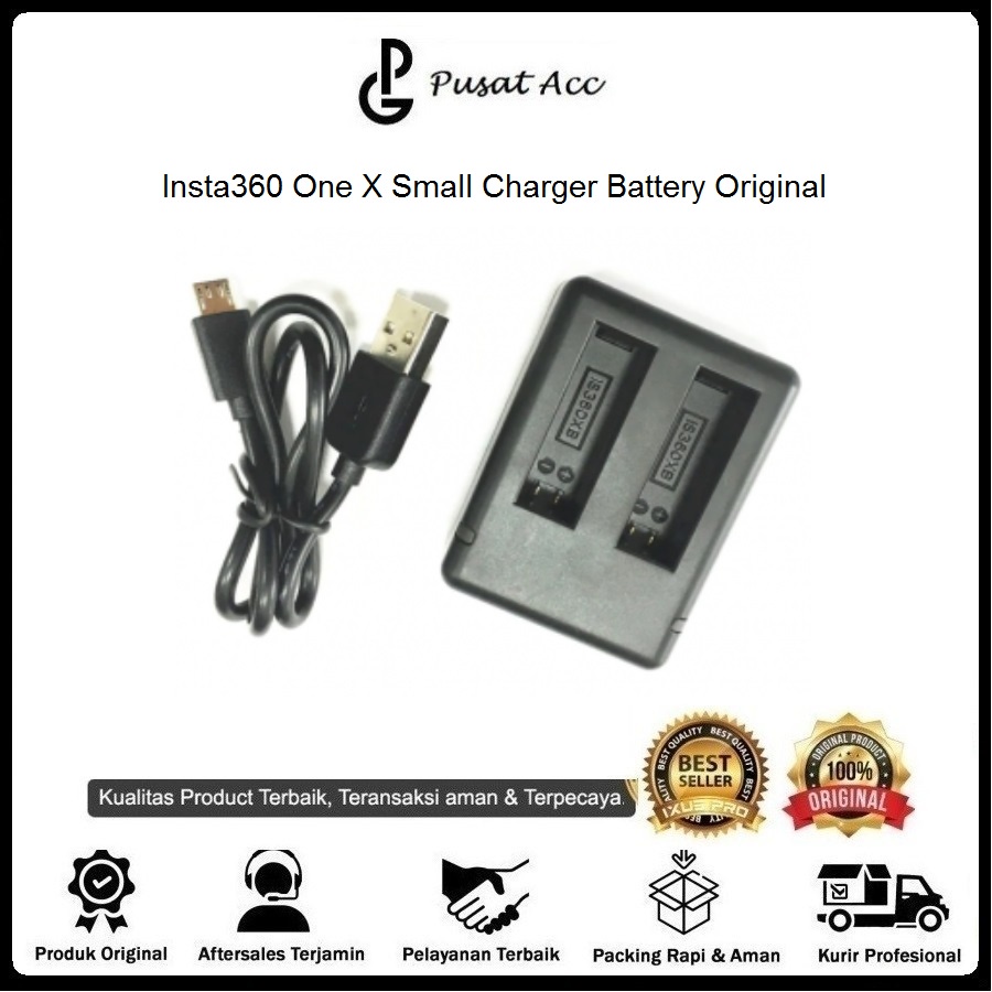 Insta360 One X Small Charger Battery for  Insta 360 One X Charger Baterai Original