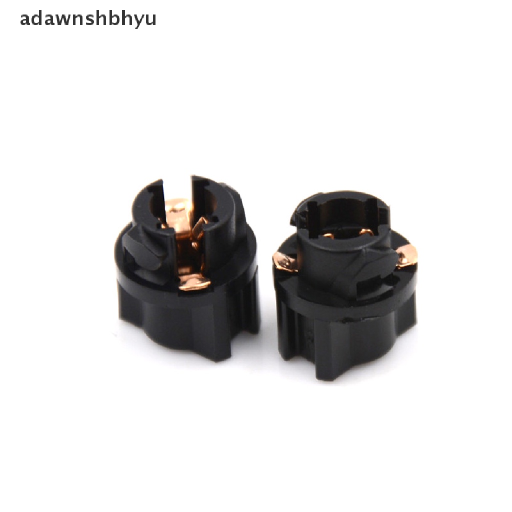 Adawnshbhyu 10Pcs T5 Socket Twist Lock Panel Instrumen Cluster Plug Dash Lampu Bohlam ID