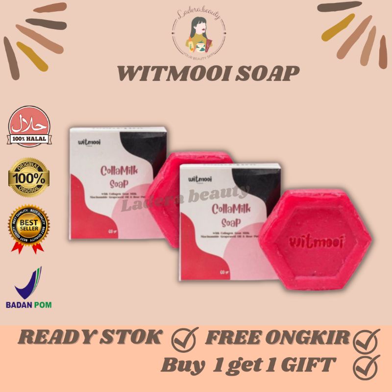 [READY STOK] COLLA MILK SOAP BY WITMOOI SABUN WHITENING SABUN PEMUTIH BPOM
