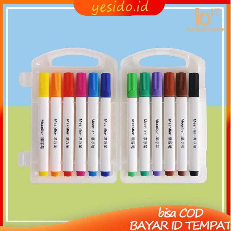 

[COD✨Ready stock]Anak Tinta Mengapung Berwarna-warni Set Pena Tinta Mengambang Lukisan Air Pena Papan Tulis Pena Menyenangkan yang Dapat Dihapus-YES