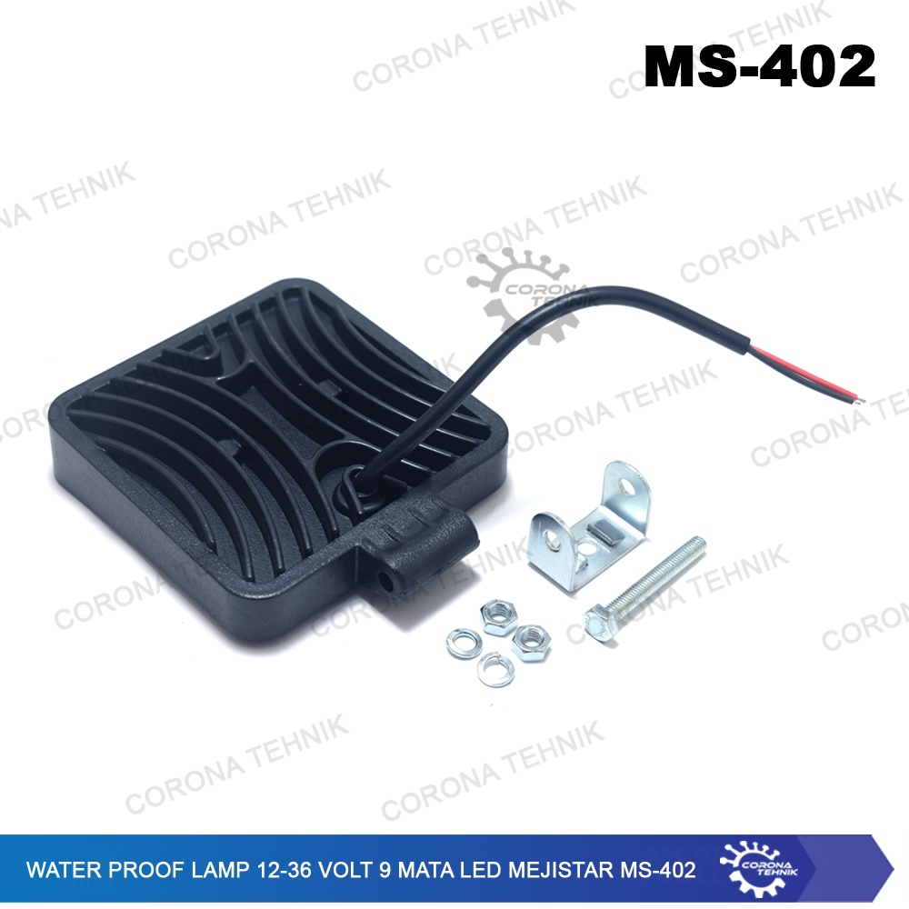 Fog Lamp 12-36 Volt 9 Mata Led Mejistar MS-402 Water Proof Lampu Fog