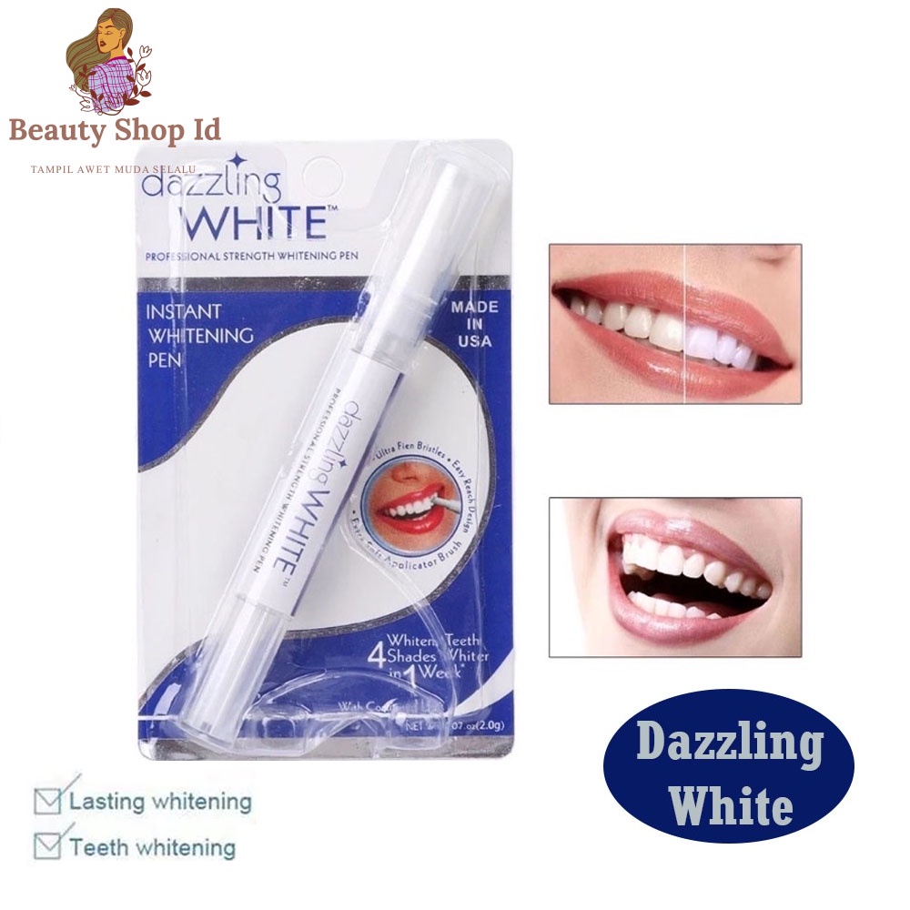 BEAUTY JAYA - Dazzling White Pen Original 100% / Pemutih Gigi Kuning Permanen &amp; Instan Putih Ampuh