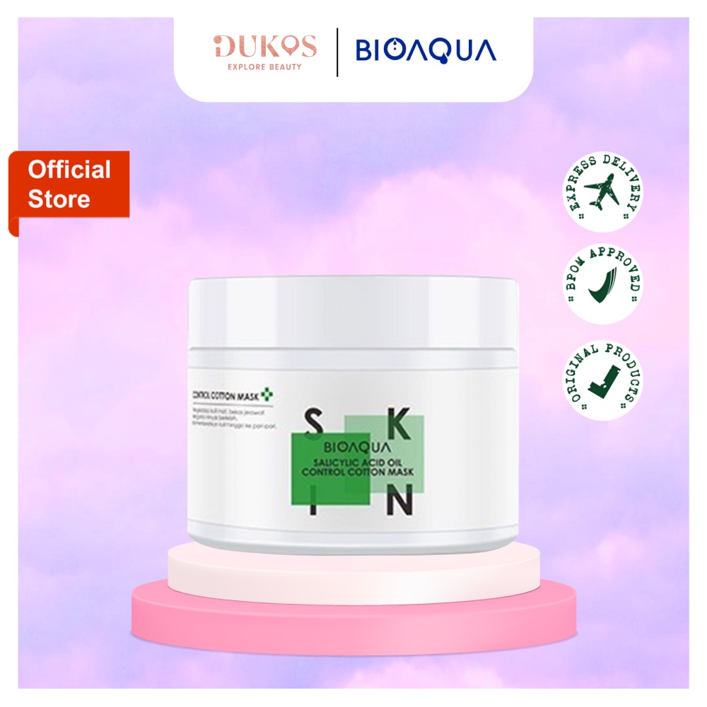BIOAQUA Salicylic Acid Oil Control Cotton Mask 110g BPOM