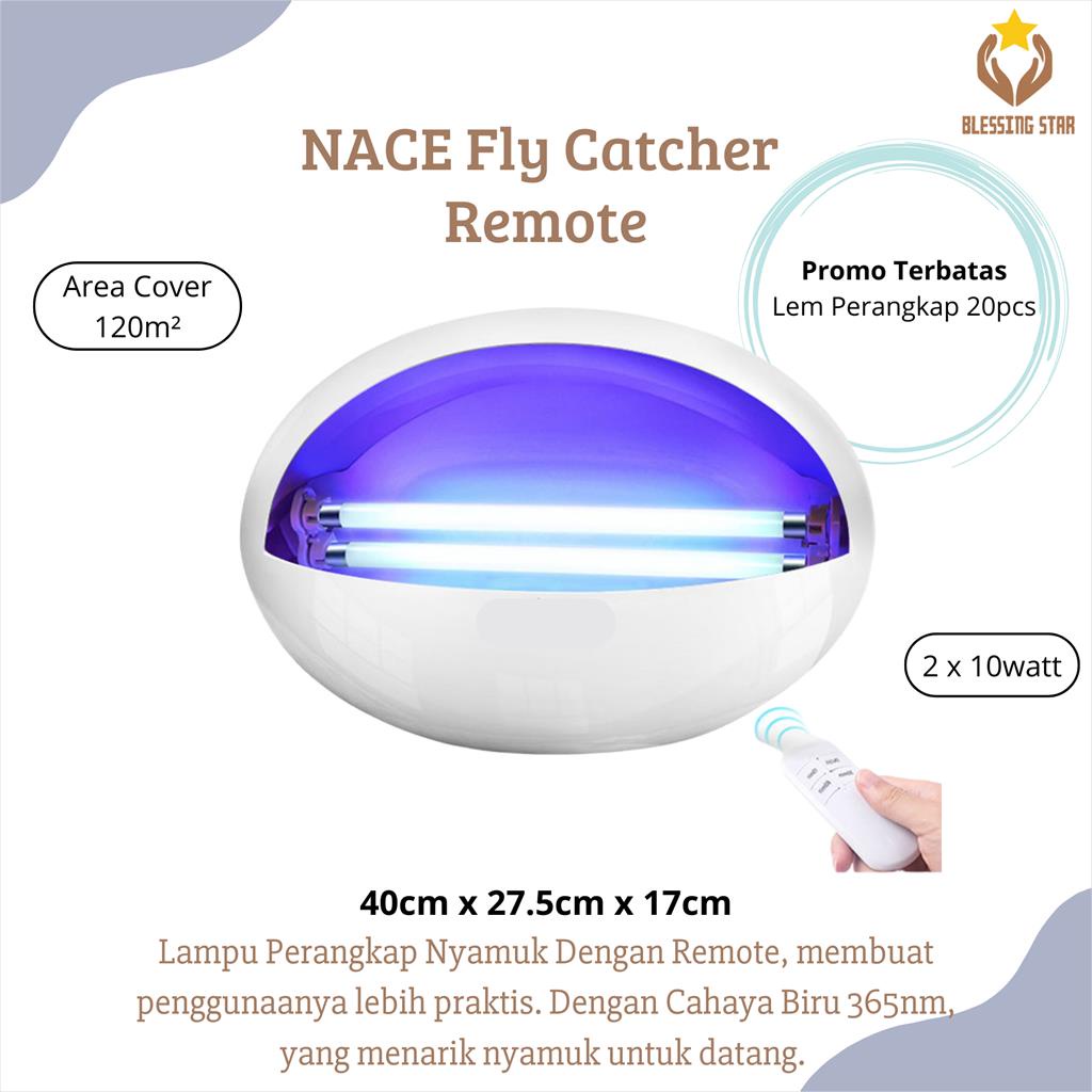 Nace Fly Catcher REMOTE 10w x 2 lampu flycatcher lalat nyamuk