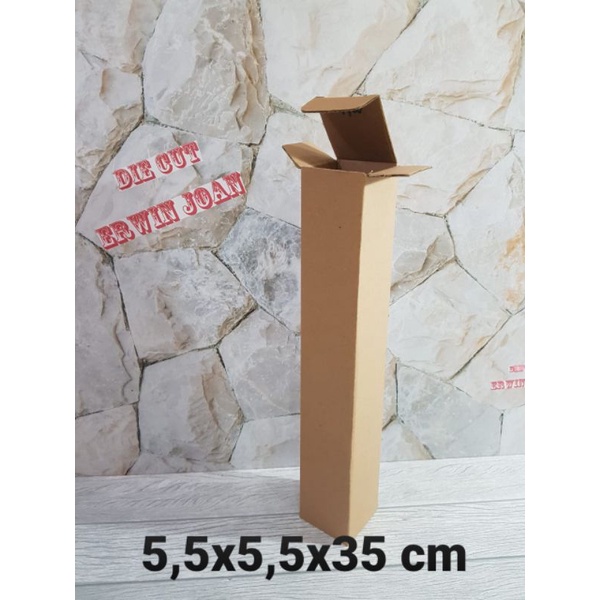 

Kardus Box uk 5,5x5,5x35 cm Kotak Karton DIECUT Botol DB