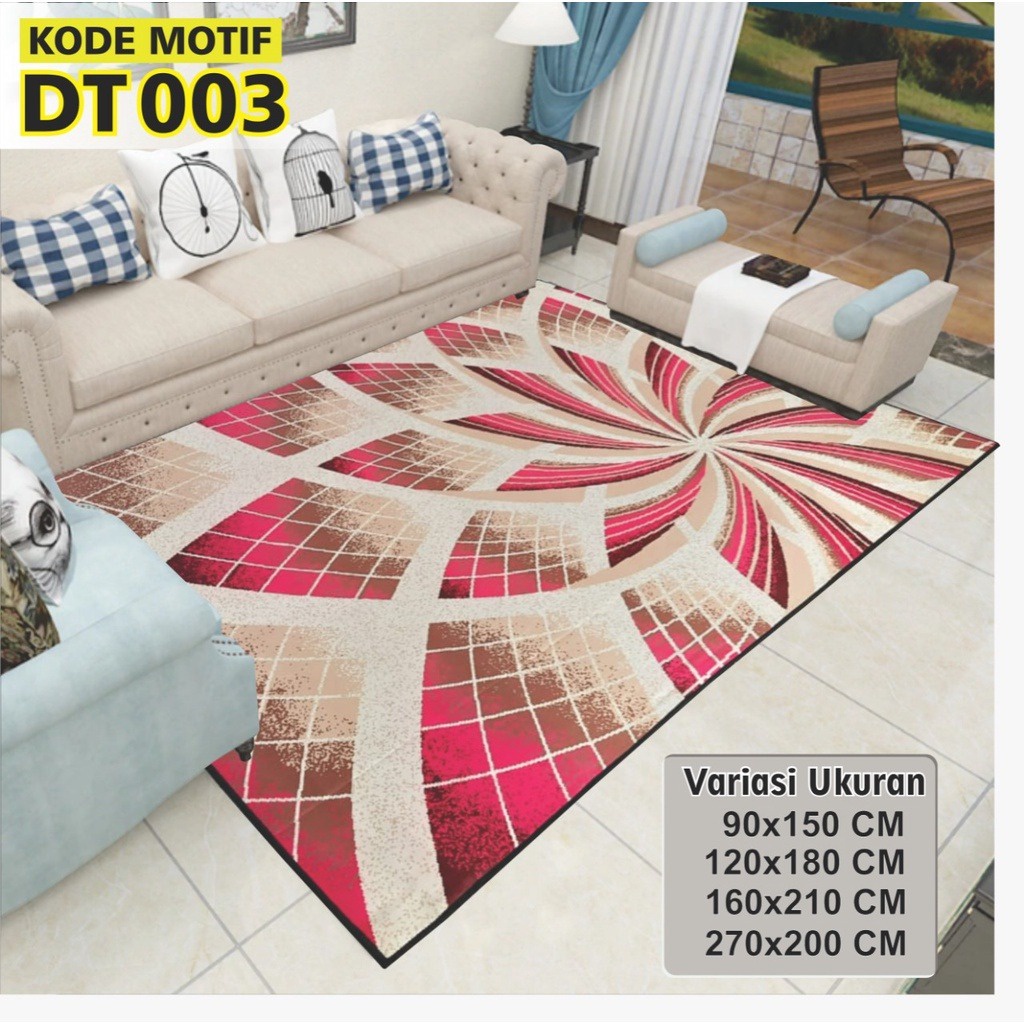 PROMO KARPET Rumah Klasik Design Permadani Murah &amp; Berkualitas karpet Anti Slip Ukuran 90 X 150CM  Anti Luntur -COD