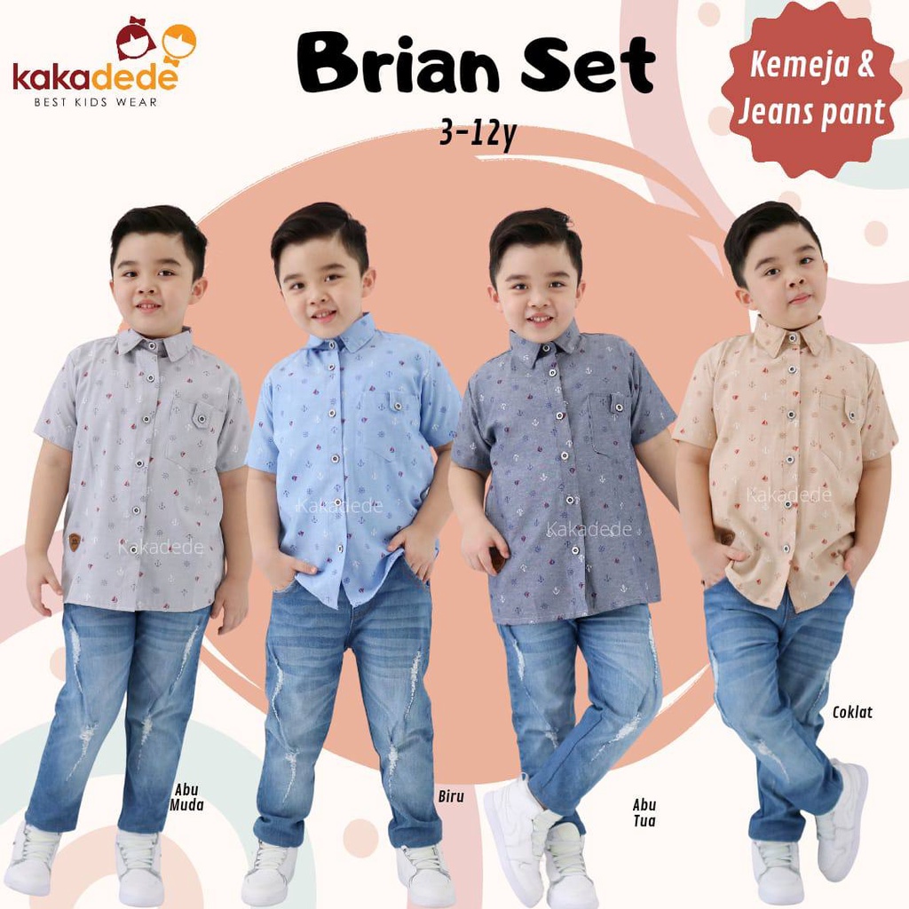 Set Kemeja Brian Kakadede