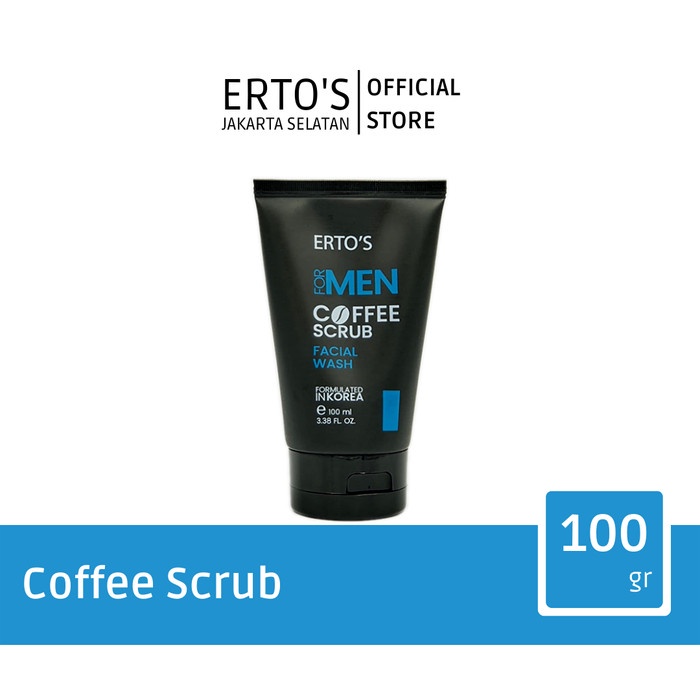 [ORI] Sabun Cuci Muka Pria Men Coffee Scrub Facial Wash Mencerahkan Wajah Pria