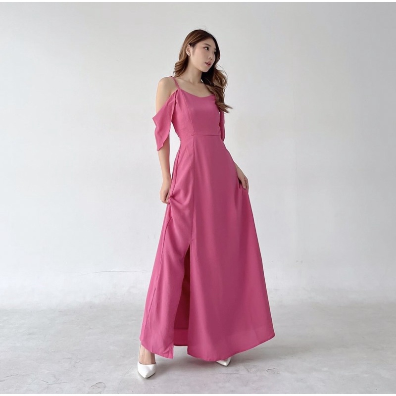 BROOKLYN BRIDESMAID DRESS SEXY KOREA WITH FURING - PROM NIGHT GOWN - pMAXI DRESS KONDANGAN - DRESS PESTA SEXY MEWAH - WEDDING DRESS - DRESS PAGER AYU - HADIAH / KADO ULTAH CEWEK