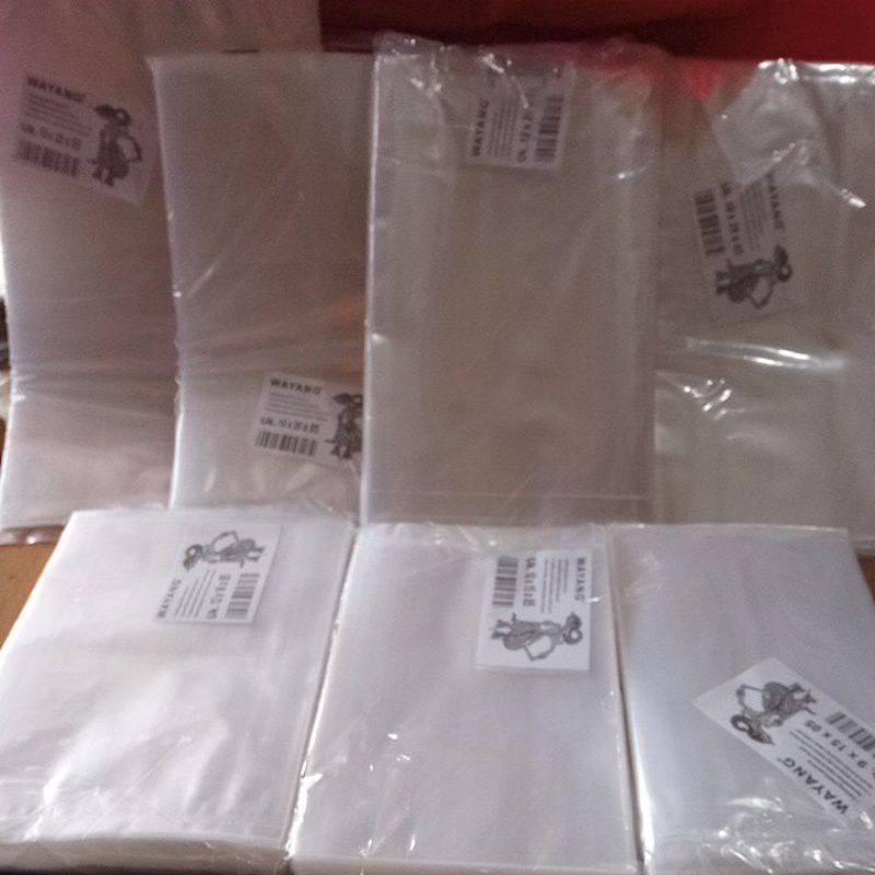 plastik bening pp wayang 0,5
