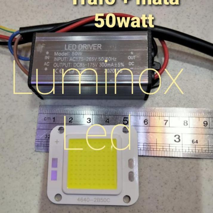 New Stock trafo led pju cobra 50w 50 watt + mata led 50watt / driver led 50w chip 50 w