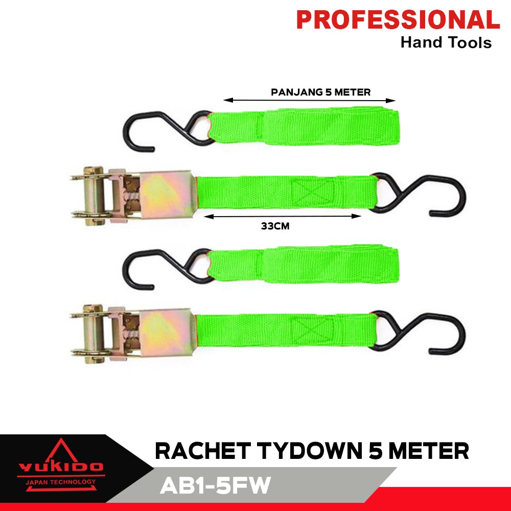 RACHET TIE DOWN 1 INCH X 5 meter KREK SOUND SISTEM CARGO LASHING TRACK TREK BELT TRACKBELT TALI PENGIKAT BARANG BAWAAN BERKUALTAS