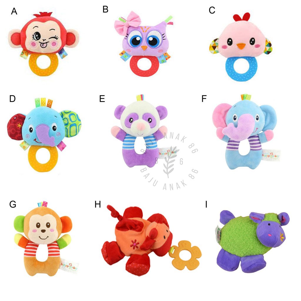 Mainan Bayi Rattle Donat Boneka - 022.4595