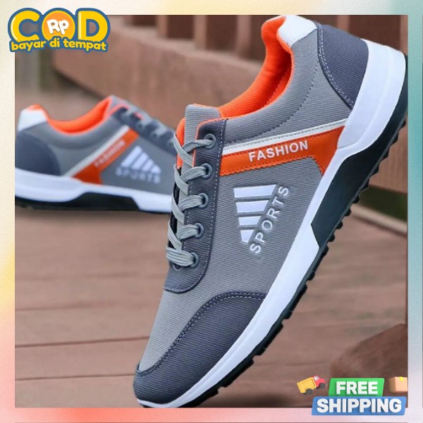 Sepatu Kasual Kuliah Kerja Sneakers Cowok Korea Soeptu Sneakers Cwok Terbaru Spatu Sneaker Import Sn