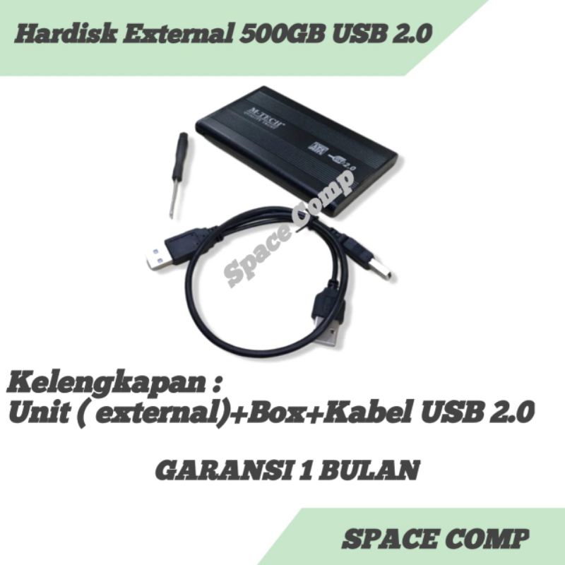 External Hardisk 500GB - 2.5inch