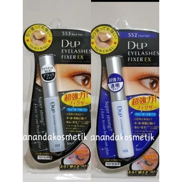 Lem bulu mata bening Dup Eyelashes Fixer Ex 552