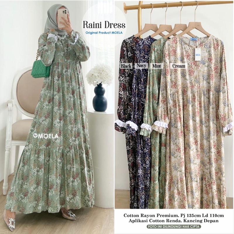 RAINI DRESS BY MOELA / GAMIS KATUN WANITA