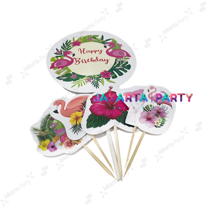 Cake Topper Karakter Flamingo / Topper Cake / Topper Cake Flamingo