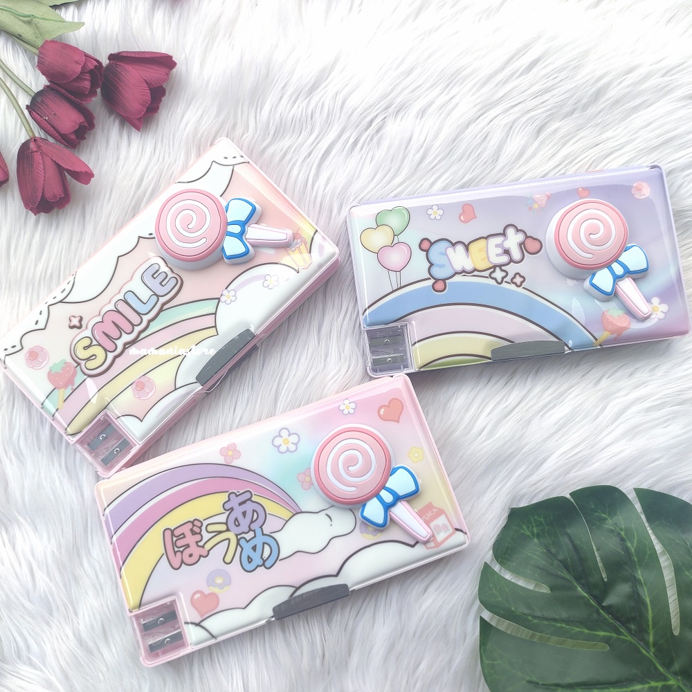 

Tempat Pensil Magnet Karakter Timbul Tempat Pensil Squishy Boba Astronot Bunny Roket Unicorn Lillipop Kotak Pensil Tingkat + Mainan Squishy