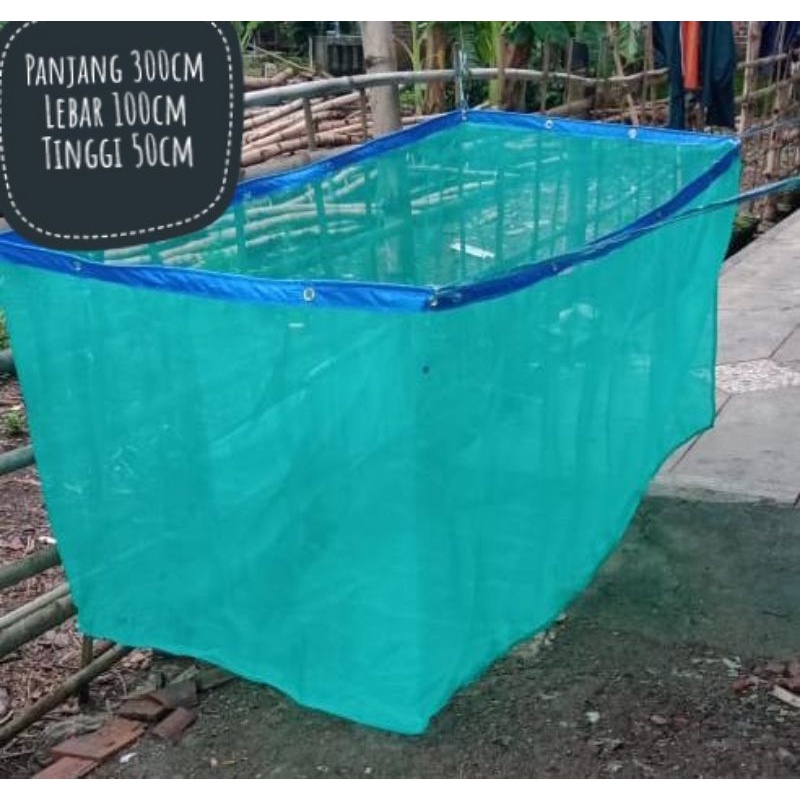 Promo Spesial Keramba Ikan Hias Koi Lele Arwana  Happa Ikan Ukuran 300x100x50 Kualitas Super Awet Ta