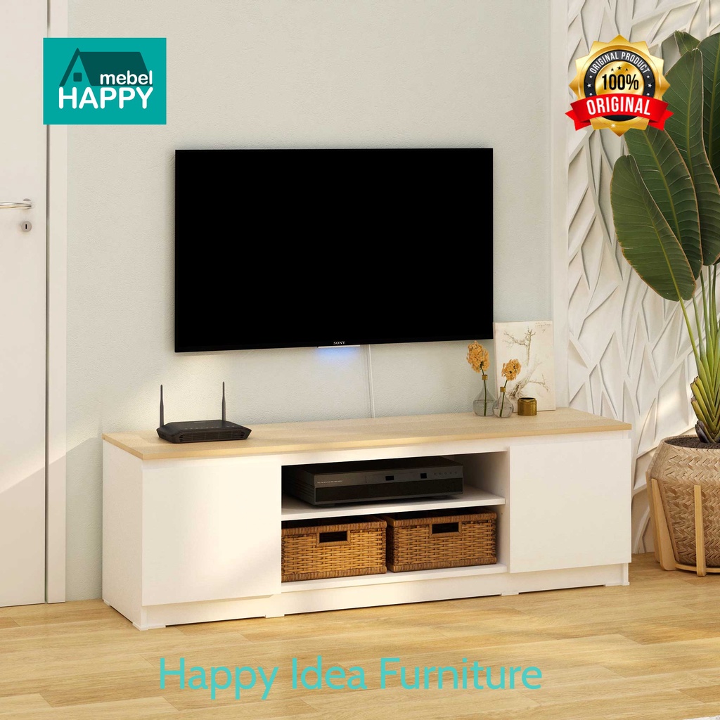 𝗛𝗮𝗽𝗽𝘆 𝗜𝗱𝗲𝗮 - Rak TV Minimalis Modern Elegan Linus TV140 Meja TV / Rak TV Pira by Pro Design Arnor TV