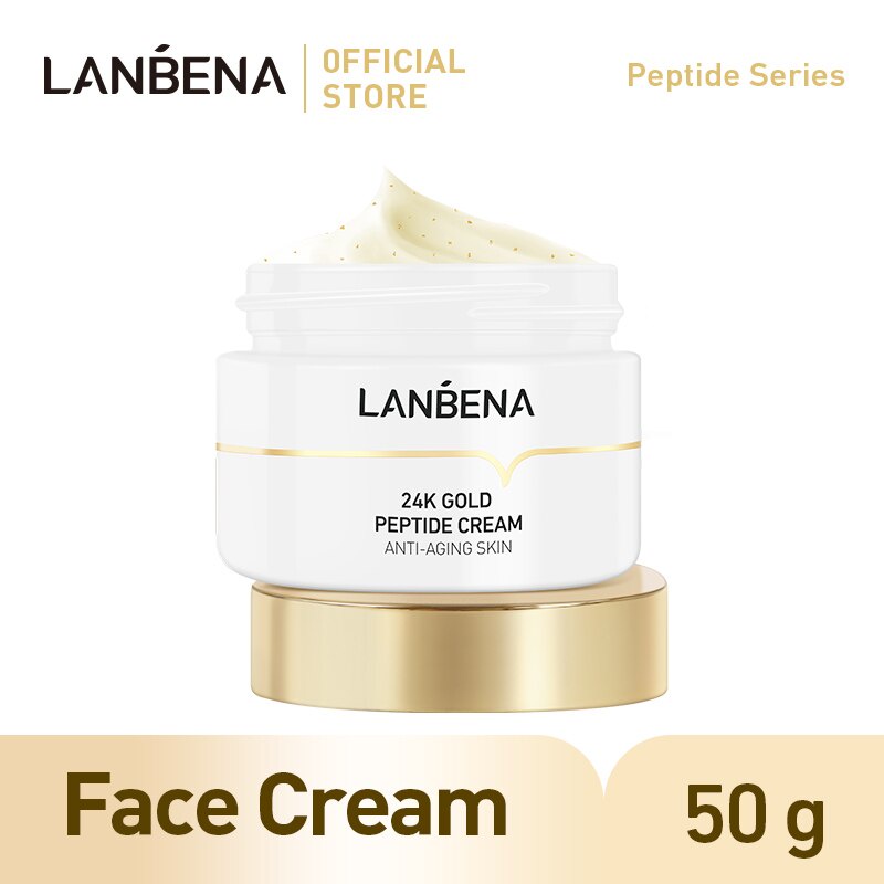 (READY &amp; ORI) LANBENA 24K GOLD PEPTIDE FACIAL CLEANSER/TONER/EYE CREAM LB5576 5392