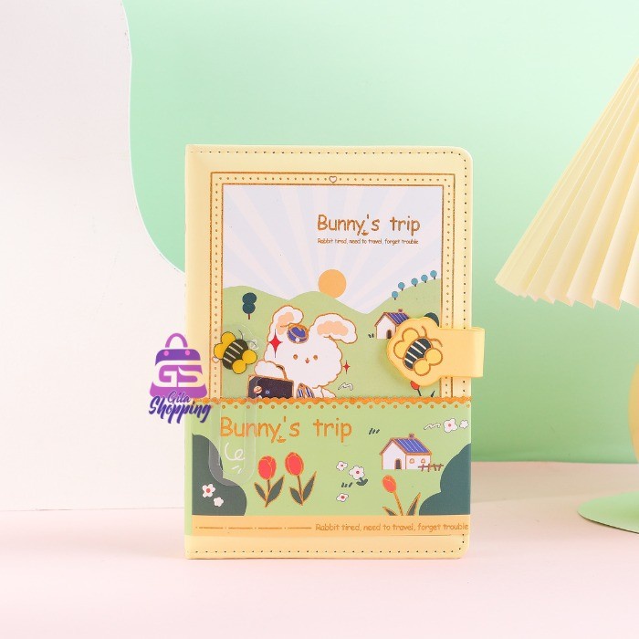 

✨NEW✨ - Magnetic Notebook Diary Bunny Trip / Jurnal agenda Buku tulis - 6287 - A