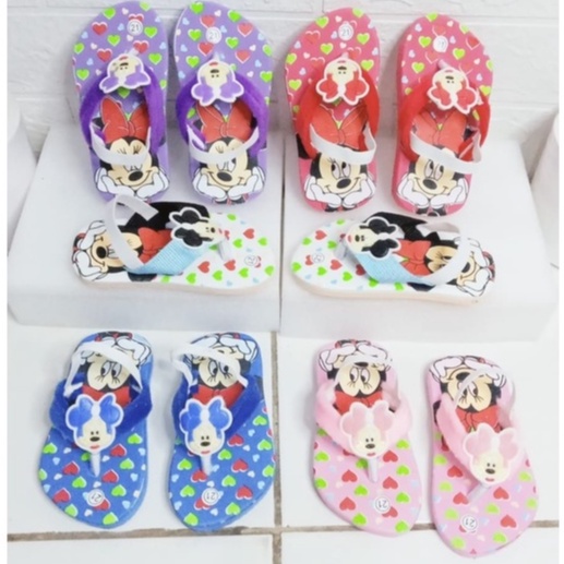 Sandal Baby Perempuan Karakter Mickey Usia 1 - 2 Taun