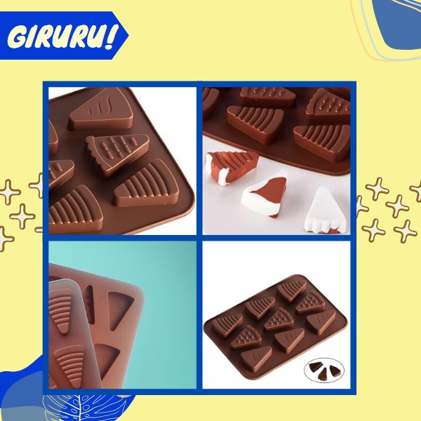 Cetakan Coklat Bentuk Pizza /  Cetakan Coklat Jelly Pudding / Cetakan Molds Silicone tahan panas Serbaguna