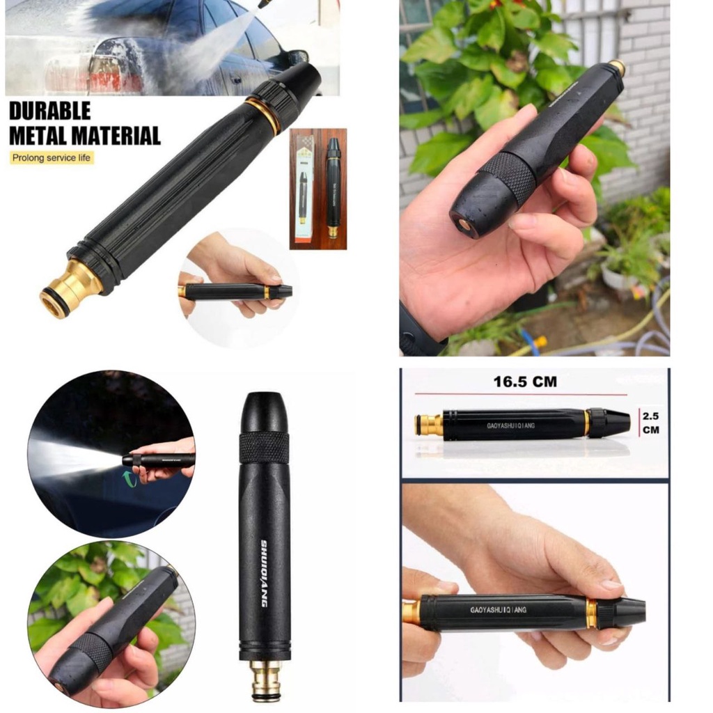 Semprotan Air Hose Nozzle Spray Steam Water Jet / Semprotan Selang cuci Motor Mobil Taman Kuningan