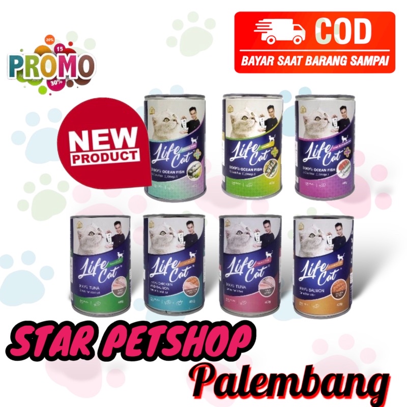 Makanan kucing Life Cat Kaleng 400gram BACA DESKRIPSI SEBELUM MEMBELI